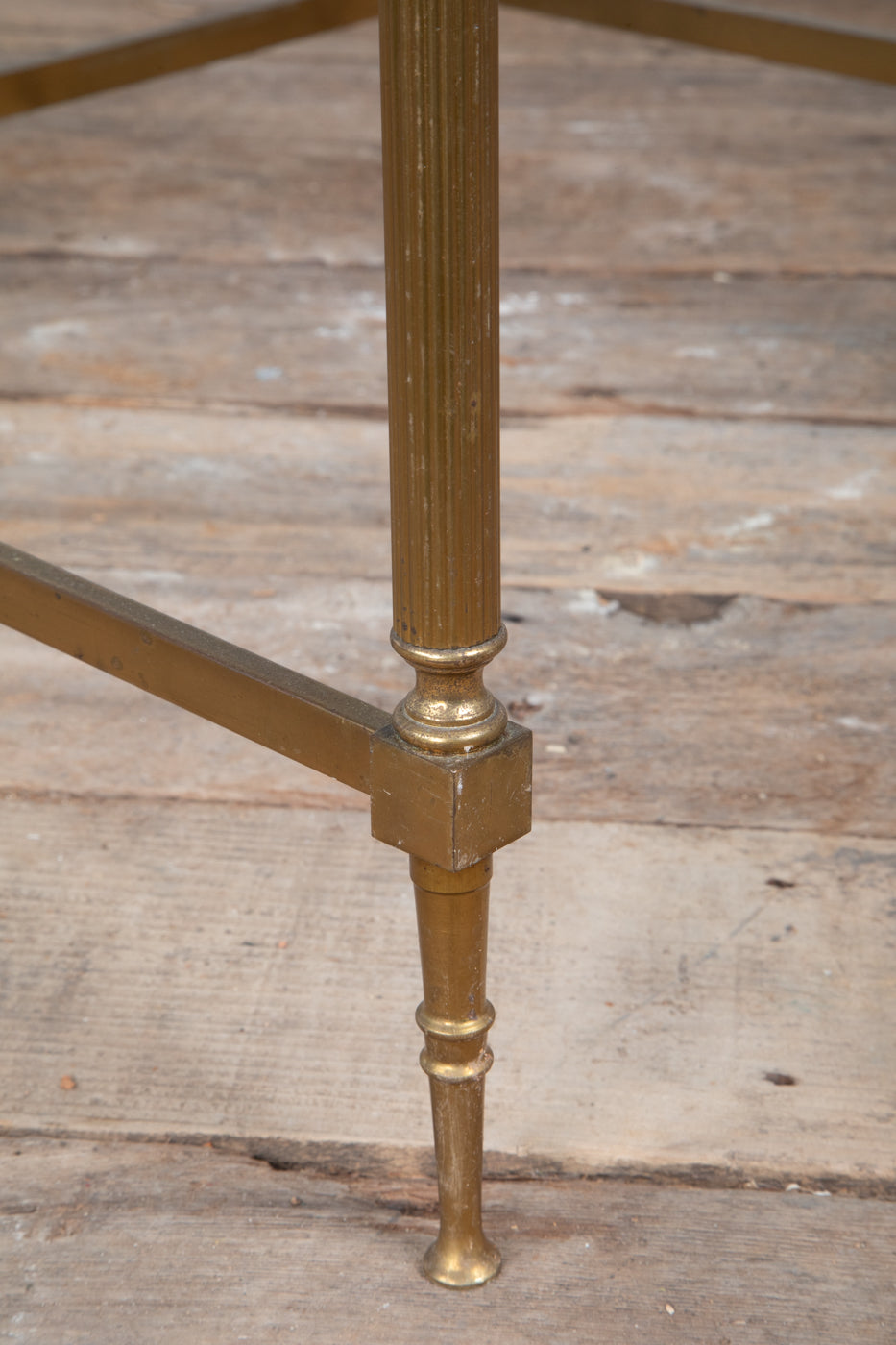 Brass and Glass Cocktail Table