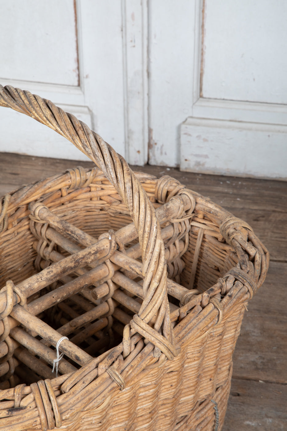 French Champagne Bottle Basket