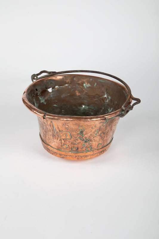 Copper Pan with Rivets