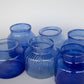 Blue Glass Jar - Short with 6" Opening