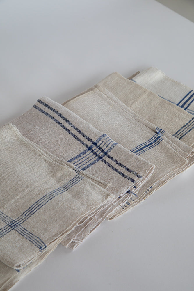 Blue and White French Tea Towel