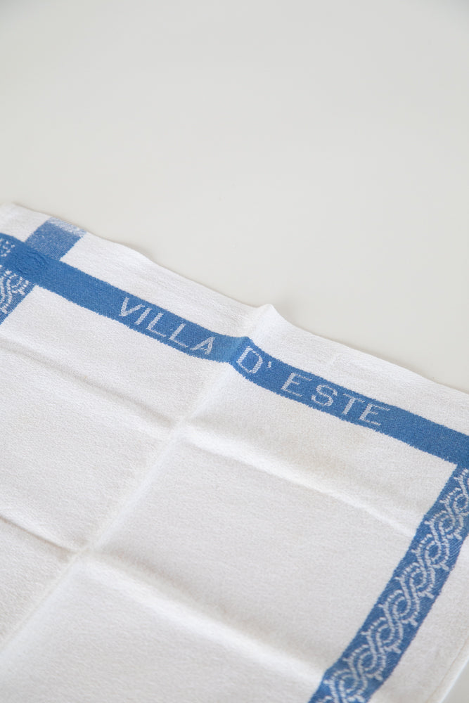 Blue and White French Linen Towel 1920