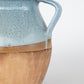 Blue Terra Cotta Pot with 2 Handles