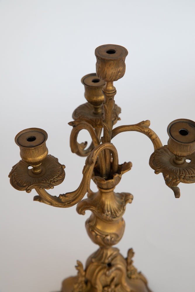 Brass Candelabra Set of 2