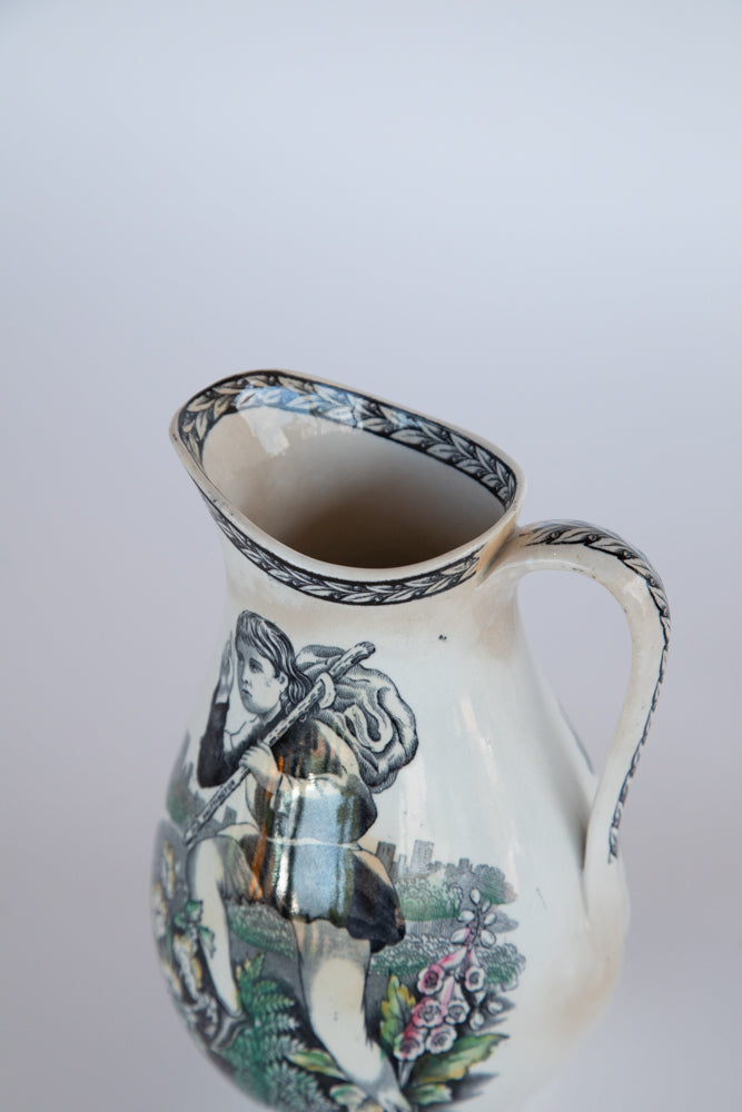 English 1870 Prattware Jug