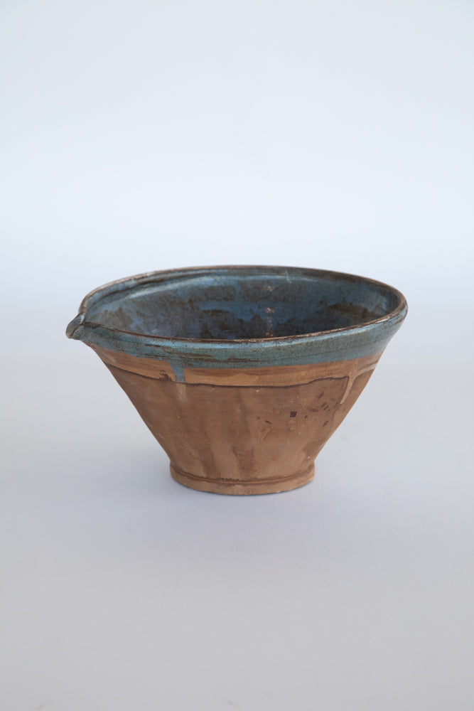 Large Blue Pottery Bowl