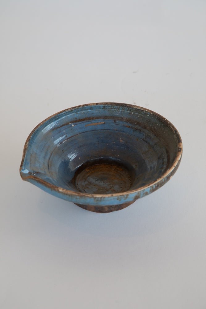 Small Blue Pottery Bowl