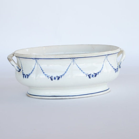 Blue and White Footbath Planter