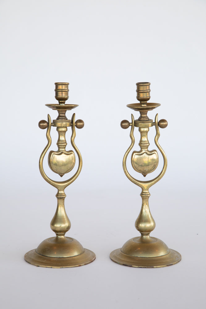 Brass Sconce Pair