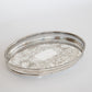 Silver Plate Galleried Serving Tray - Various