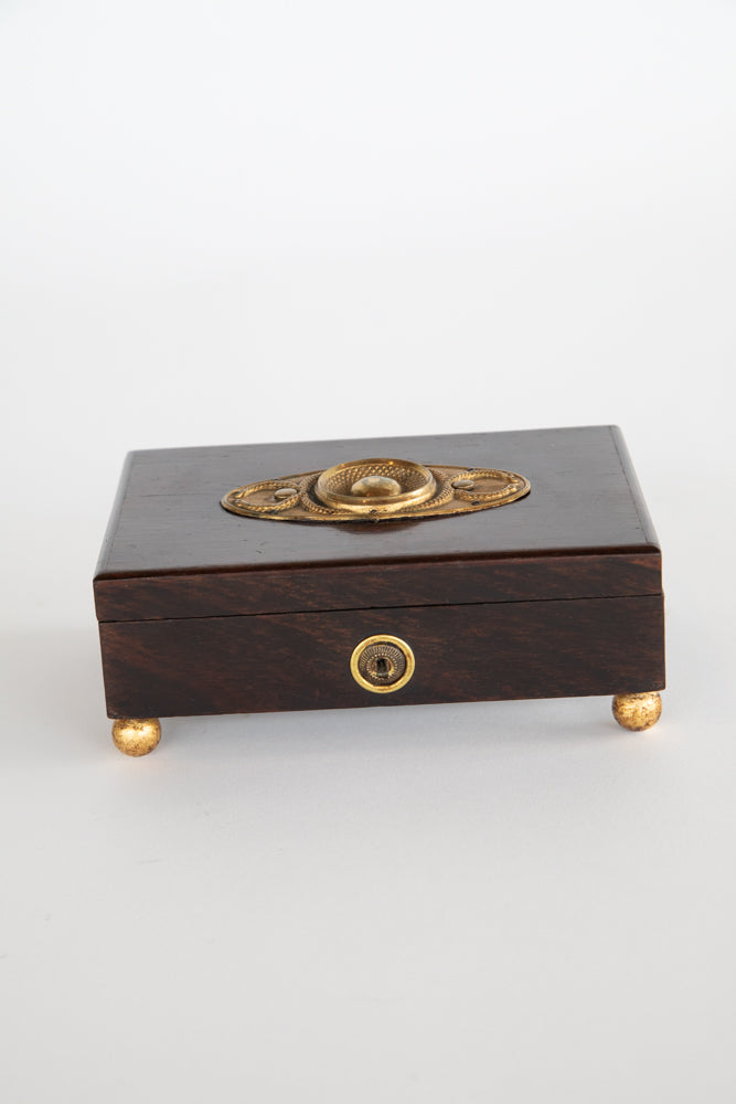 Black Regency Box with Gilt Cartouche