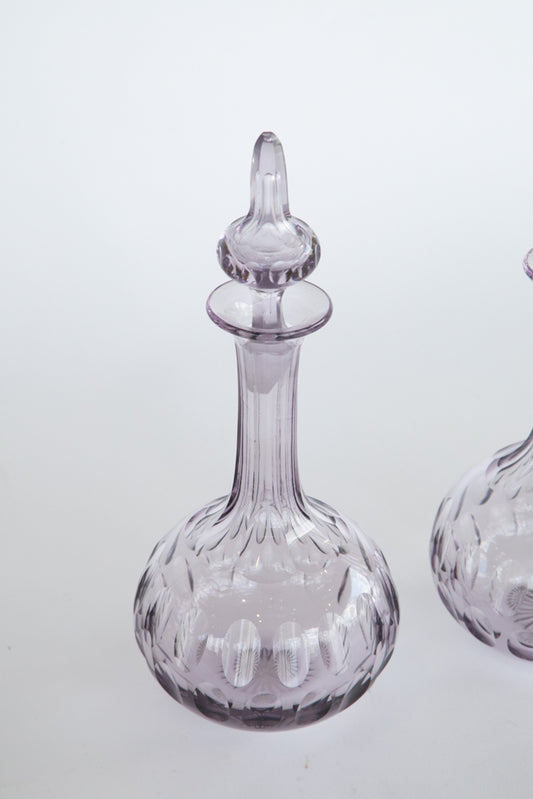 Amethyst Glass Spirit Decanter - Sold Individually