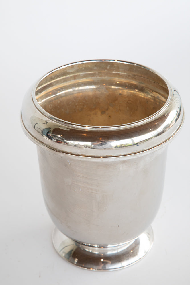 Silver Plated Champagne Bucket with Deep Rim