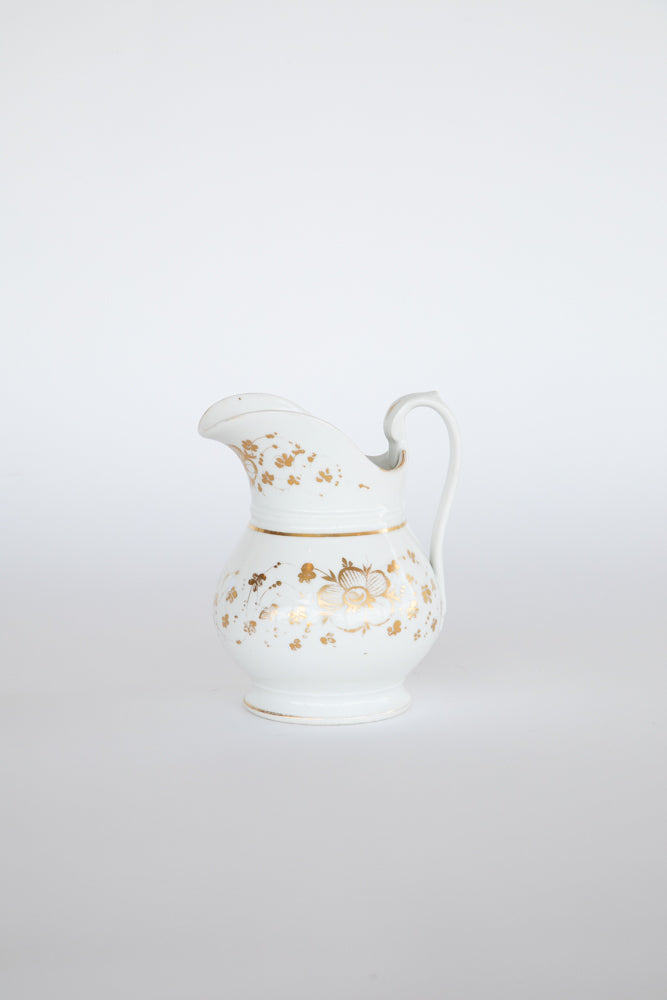 Gold and White Jug