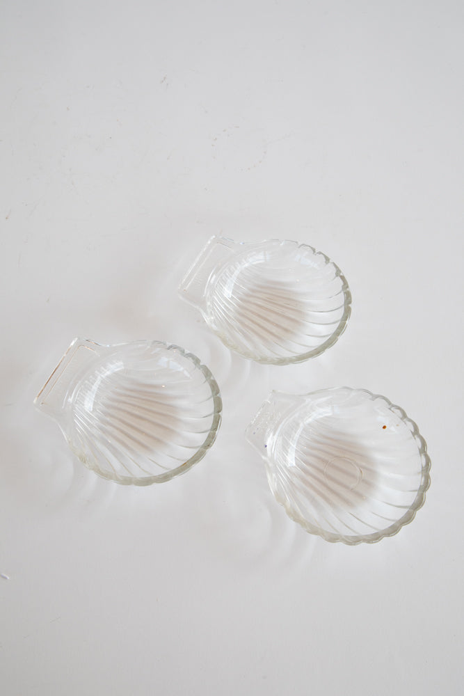 Small Glass Shell Bowls