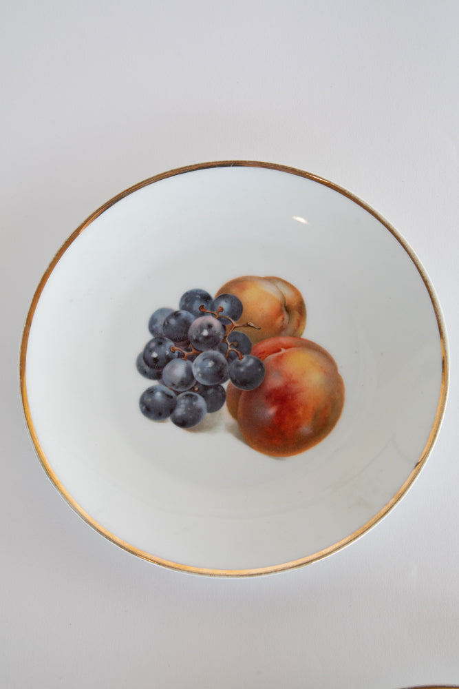 Set of 6 Bavarian Fruit Plates c.1870