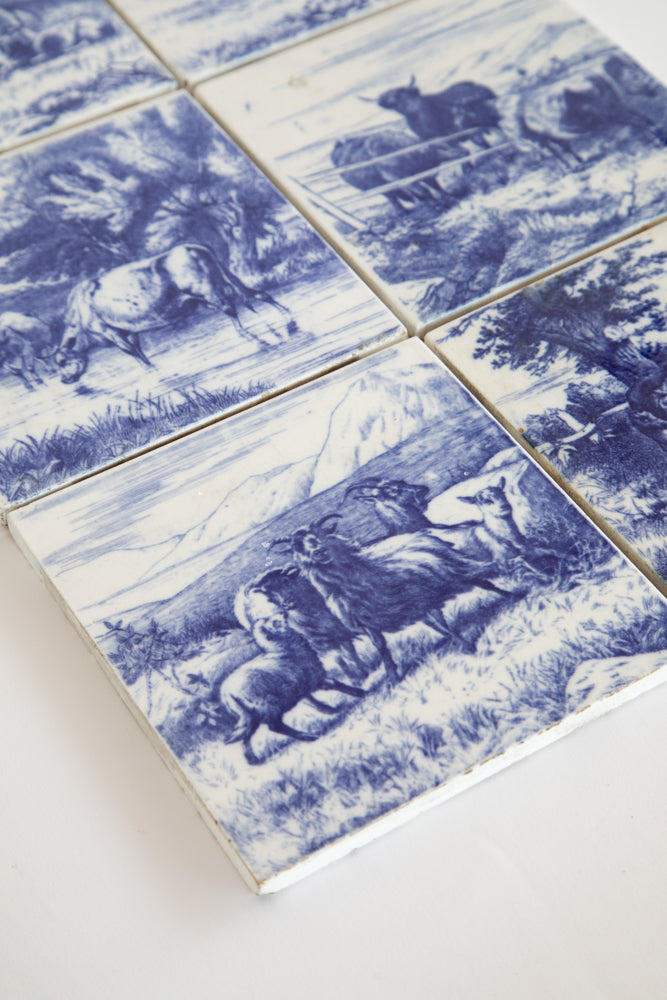 Blue and White Delft Tiles