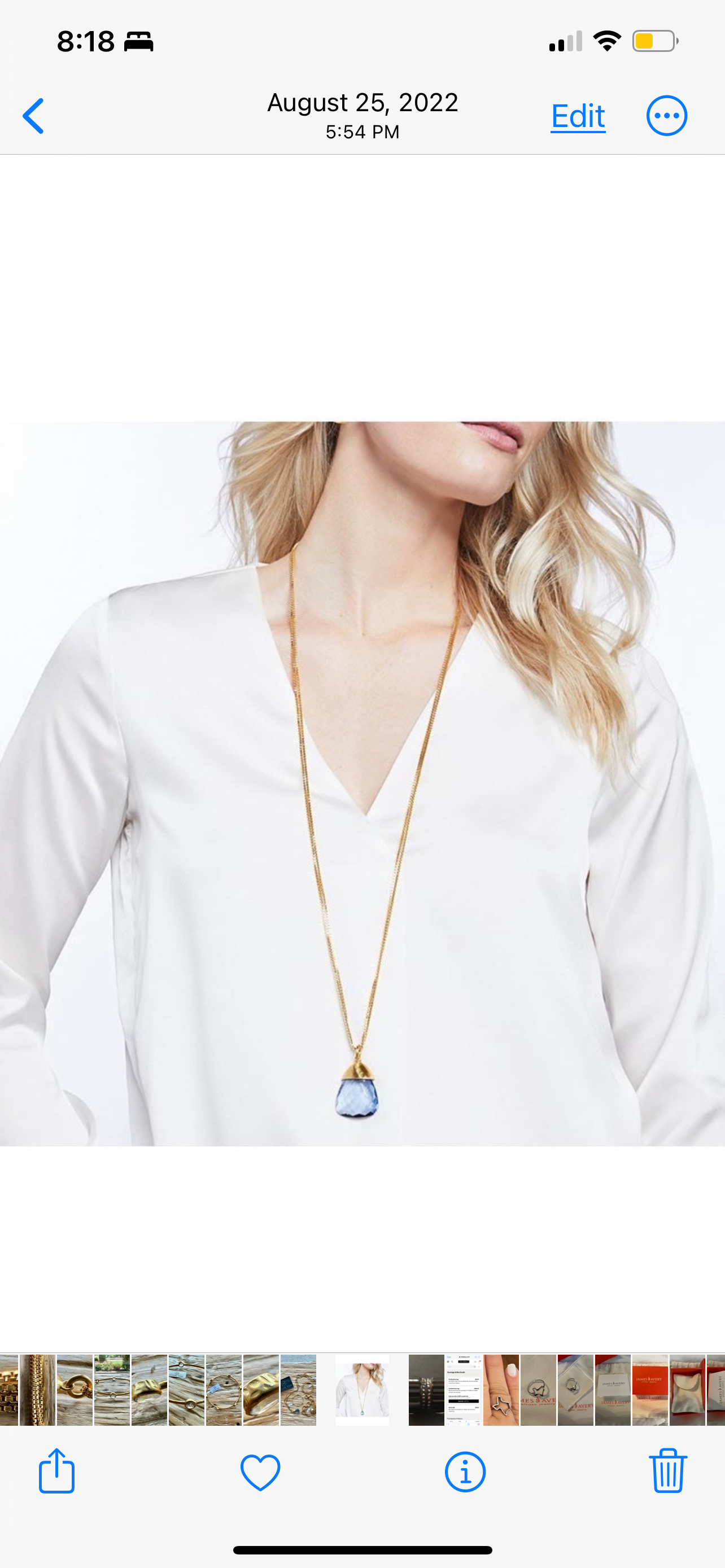 Julie Vos - Savannah Gold Pendant Necklace