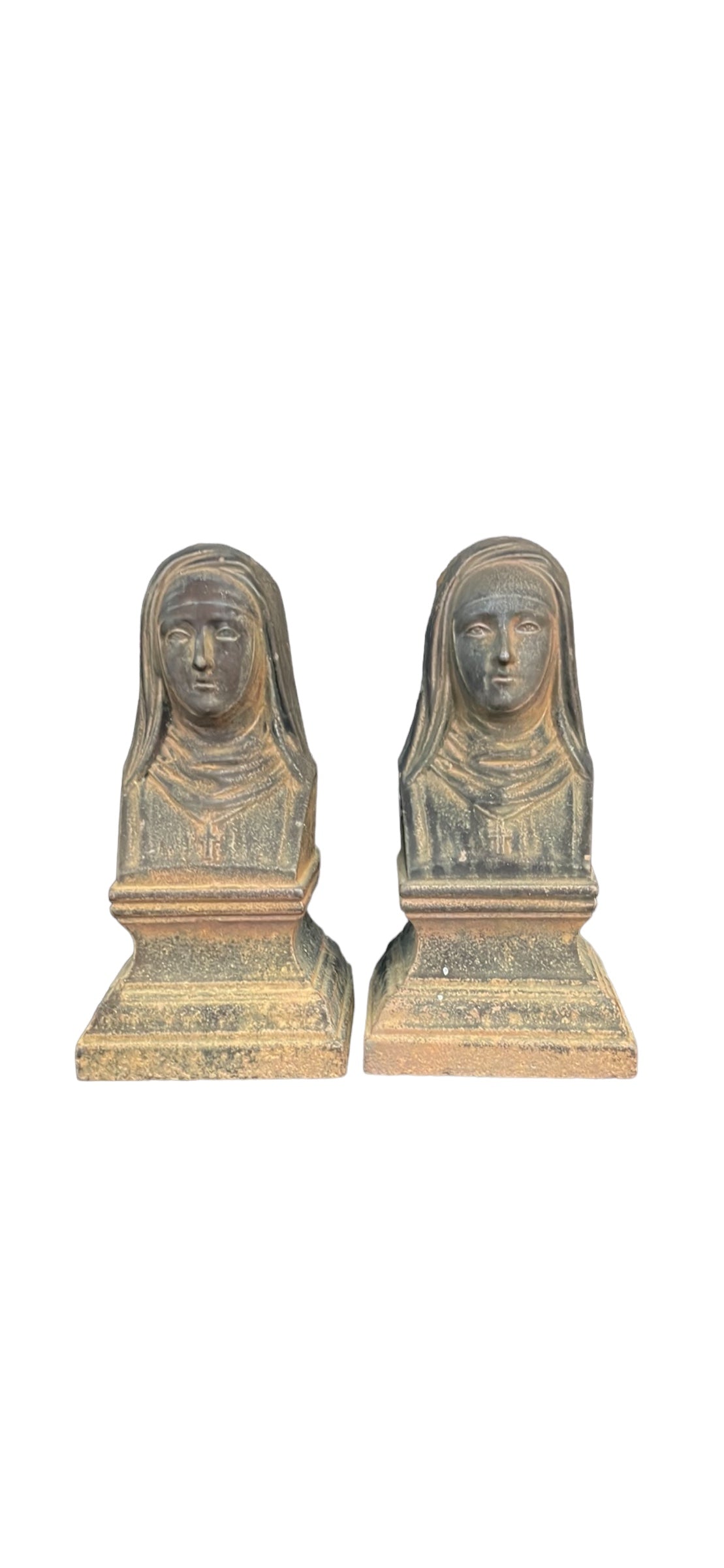 Cast Iron Bookends From French Andirons