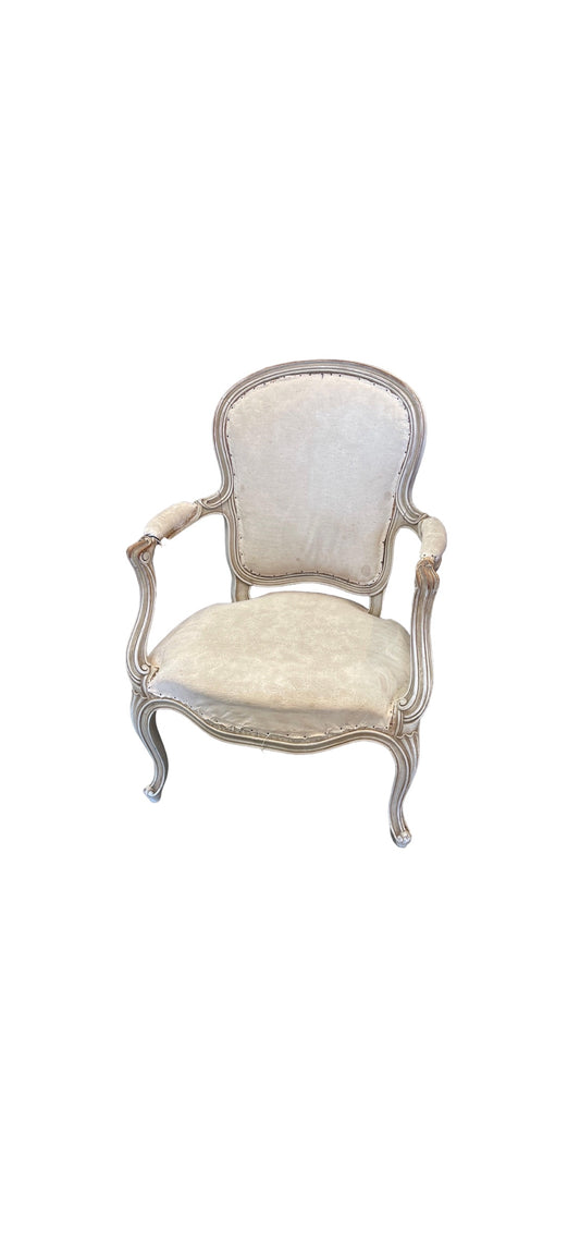 Deconstructed Louis XVI Oval Back Arm Chair