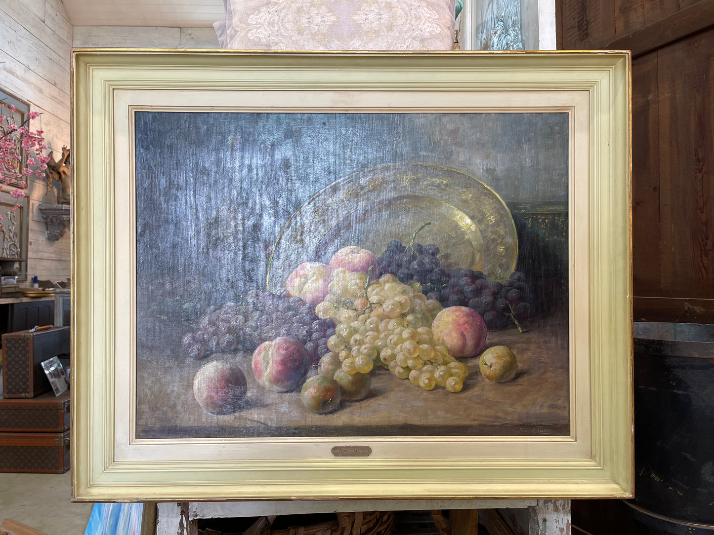 Stilllife with Fruit Signed Fons Callens