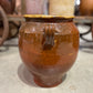 Glazed Confit Pot XL 2 Handles - Brown - The White Barn Antiques